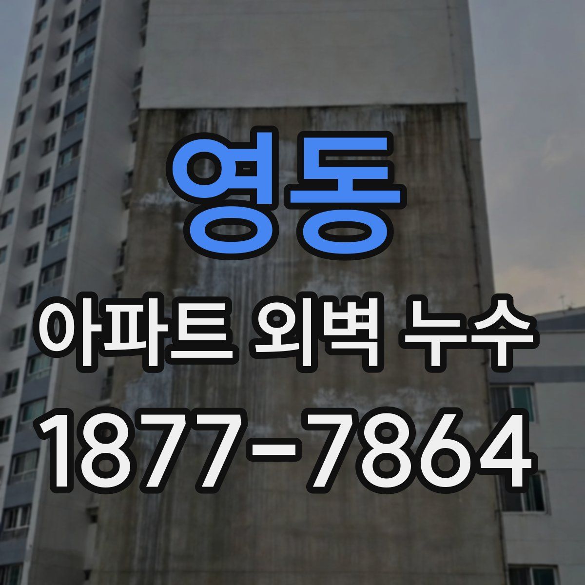 영동 아파트 외벽 누수