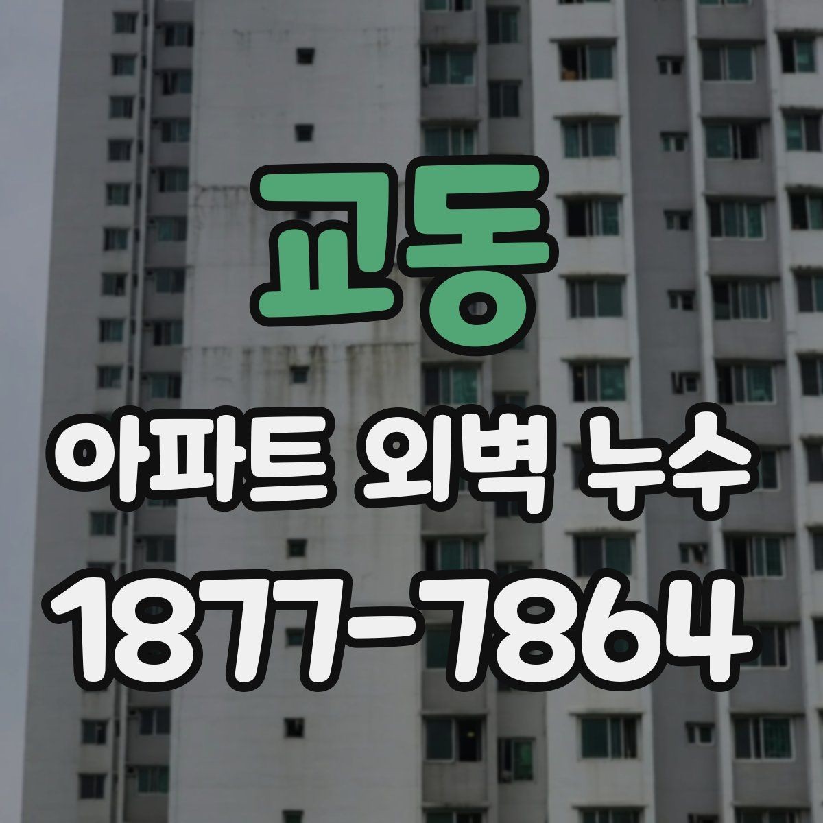 교동 아파트 외벽 누수 진단은 어디서부터 볼까