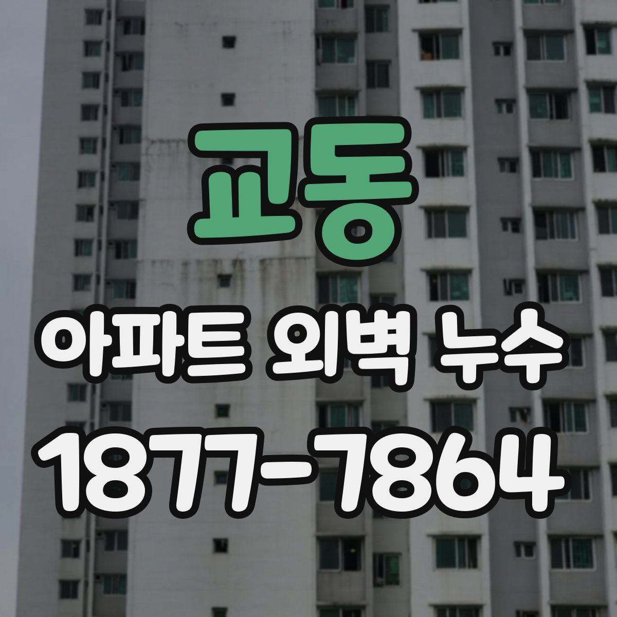 교동 아파트 외벽 누수