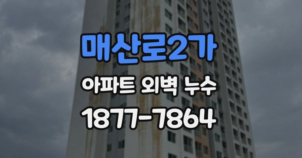 매산로2가 아파트 외벽 누수