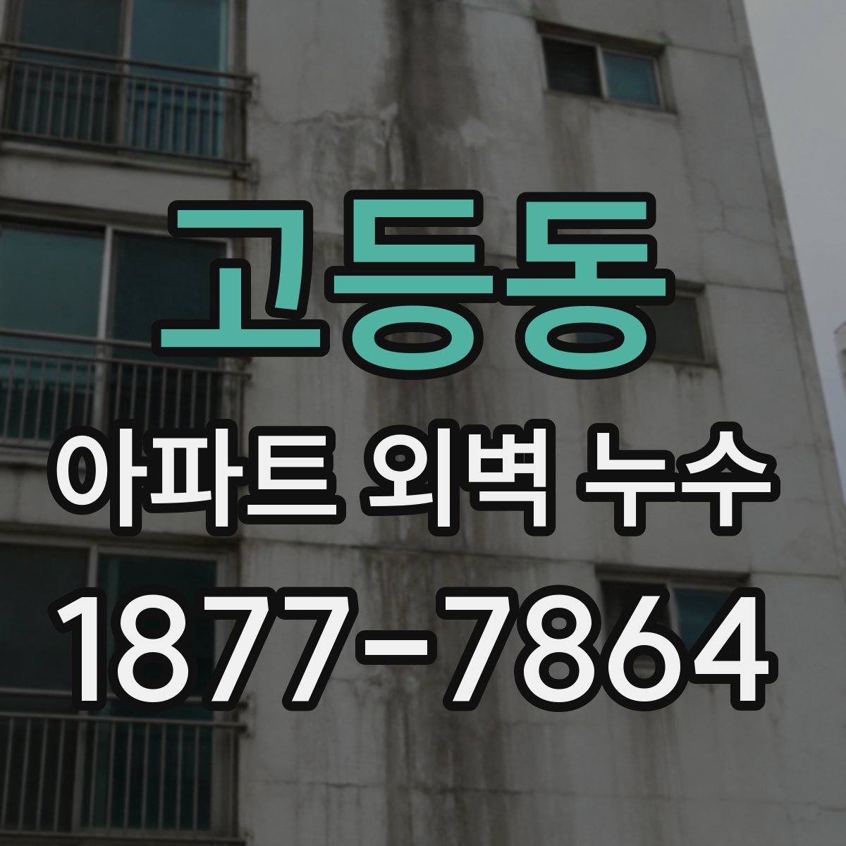 고등동 아파트 외벽 누수