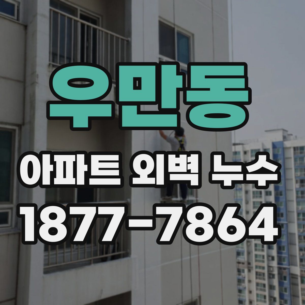 우만동 아파트 외벽 누수