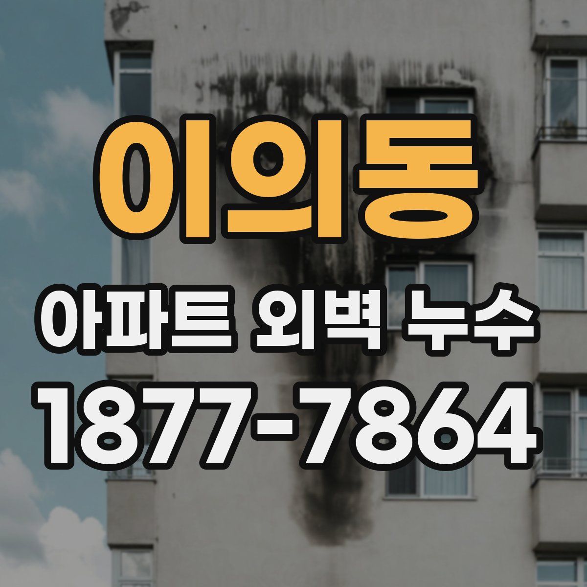이의동 아파트 외벽 누수