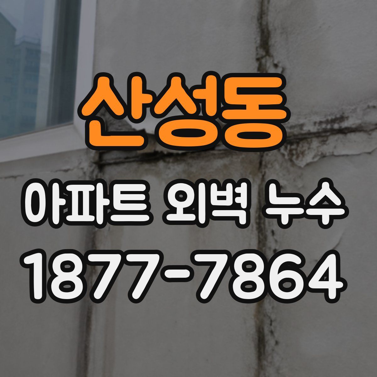 산성동 아파트 외벽 누수