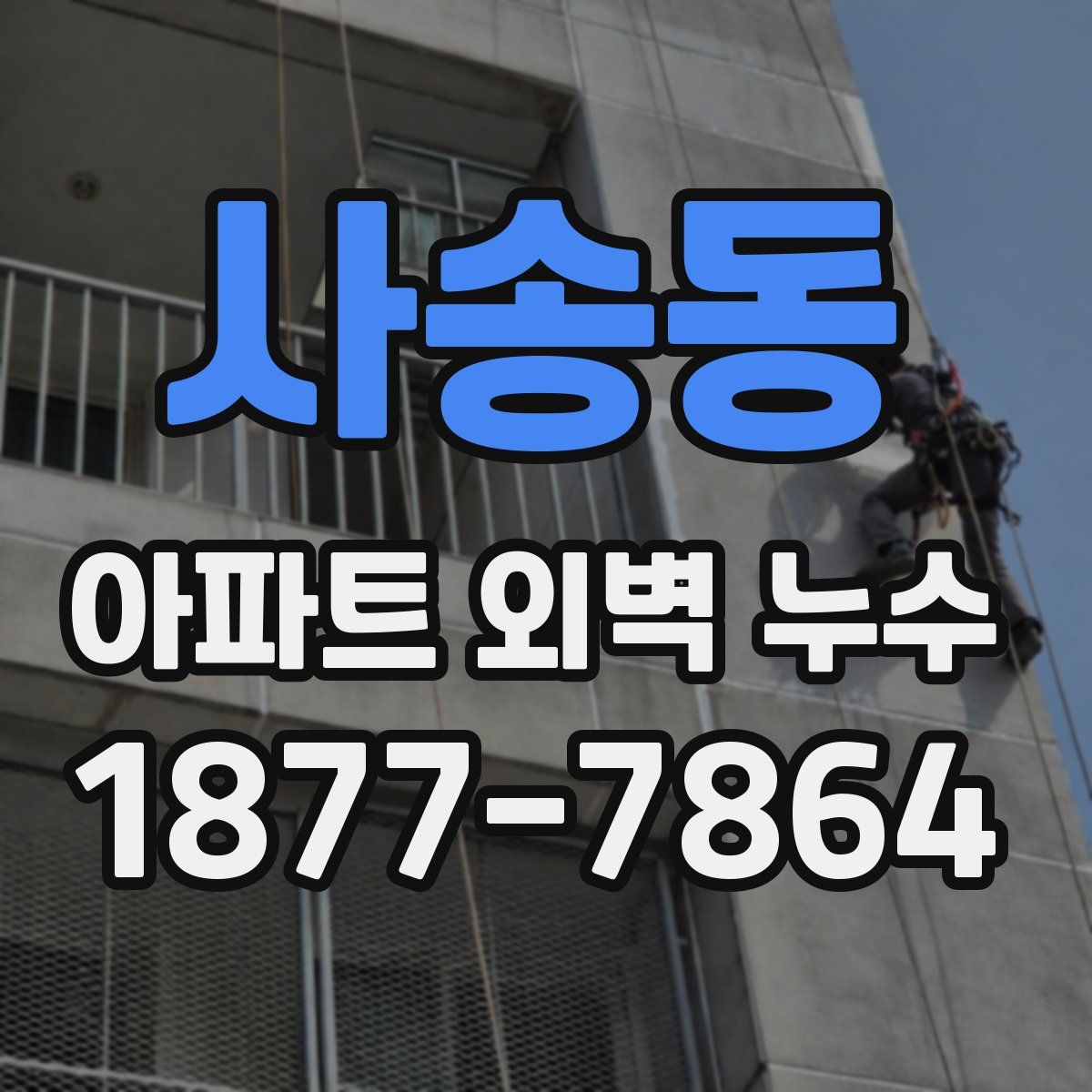 사송동 아파트 외벽 누수