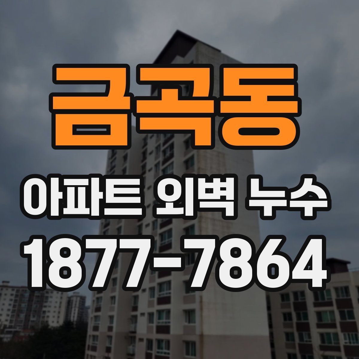 금곡동 아파트 외벽 누수