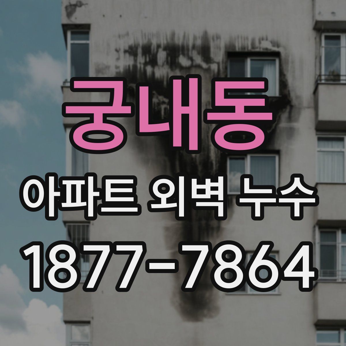 궁내동 아파트 외벽 누수