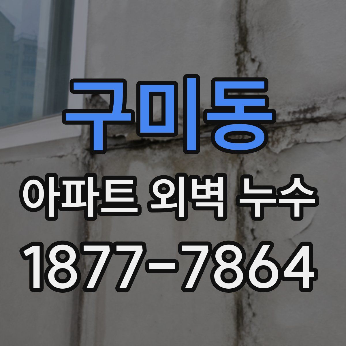 구미동 아파트 외벽 누수