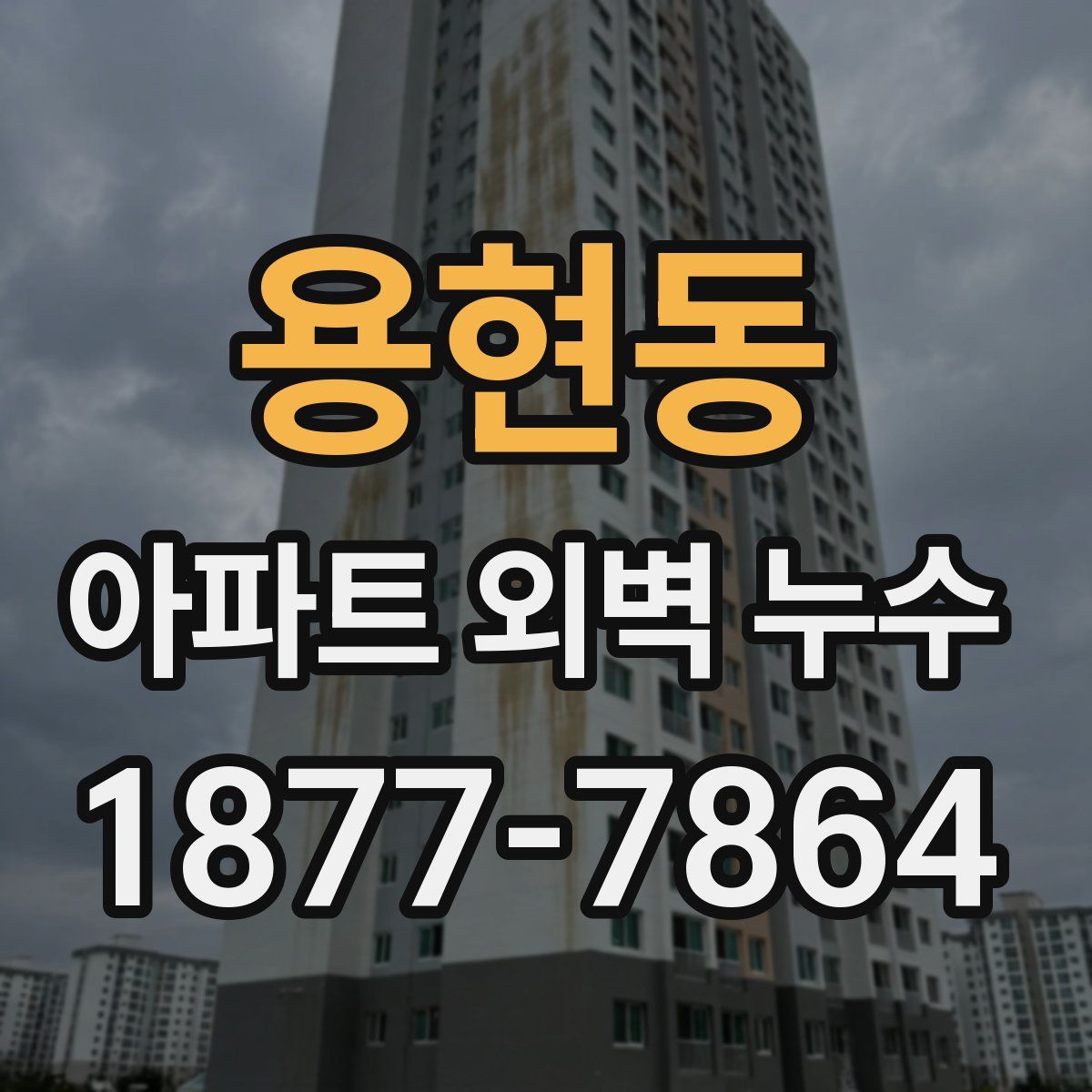 용현동 아파트 외벽 누수