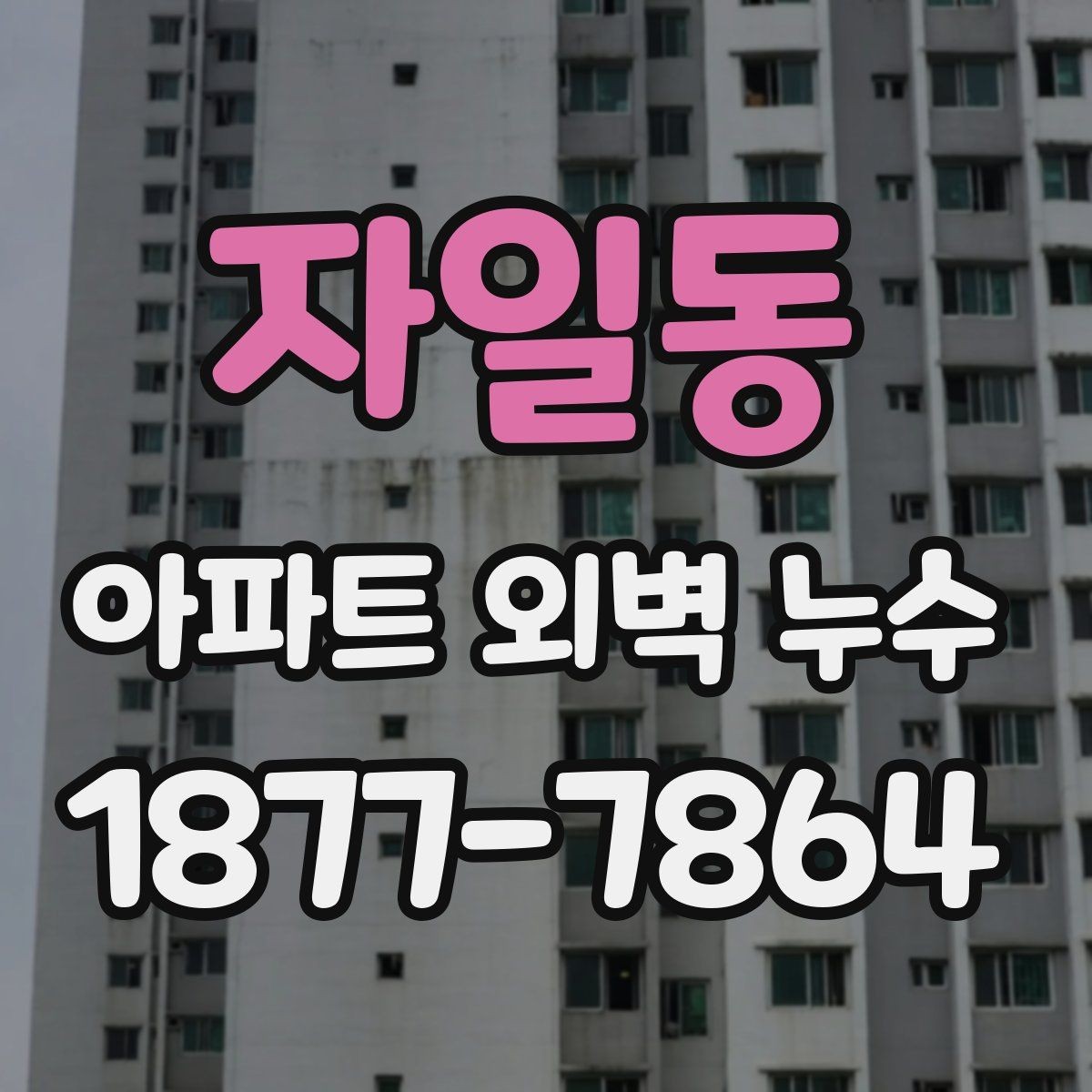 자일동 아파트 외벽 누수 발생 시 세대와 공용부 구분하기
