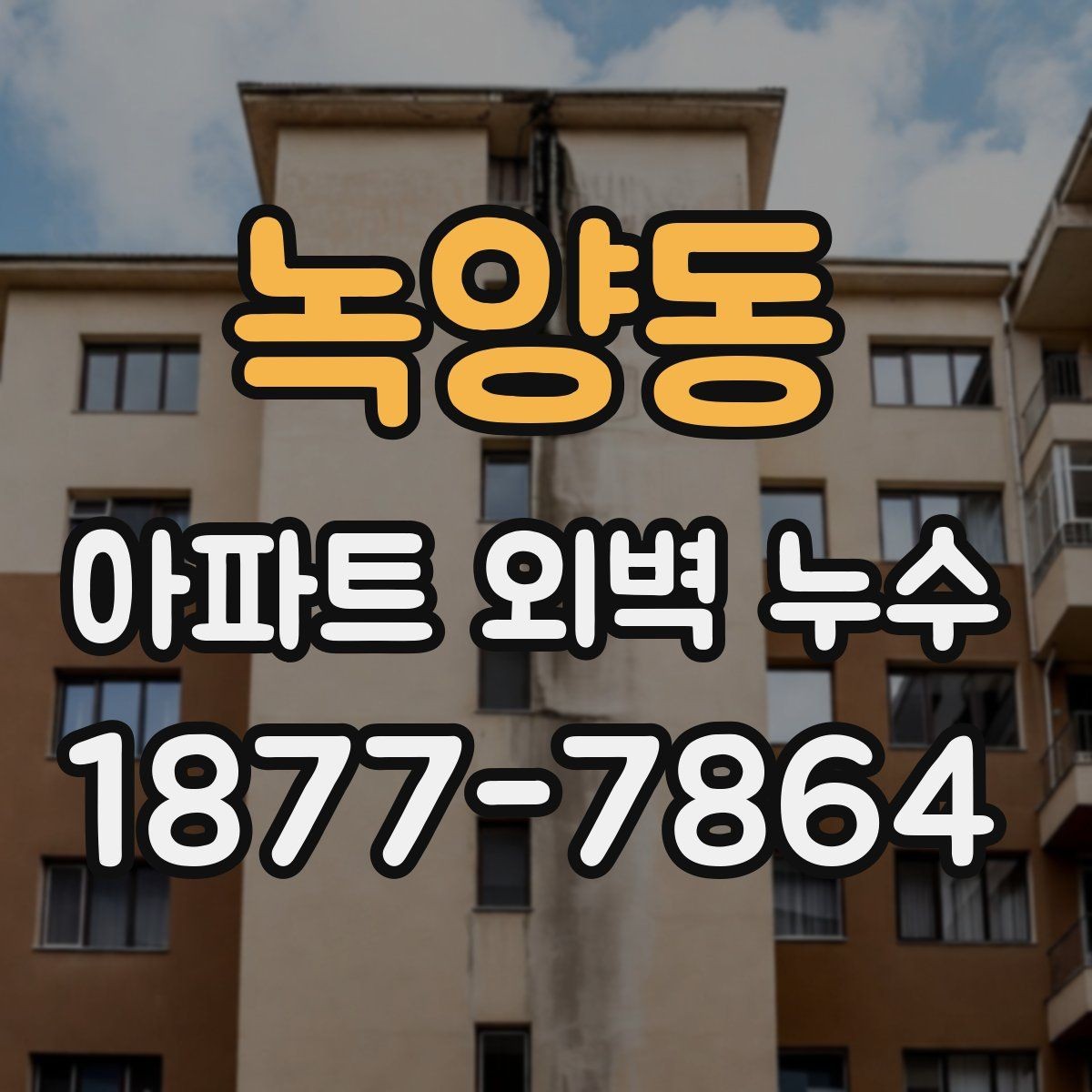 녹양동 아파트 외벽 누수 진단은 어디서부터 볼까