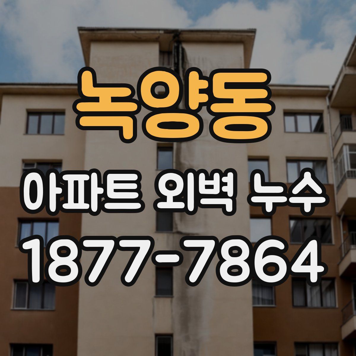 녹양동 아파트 외벽 누수