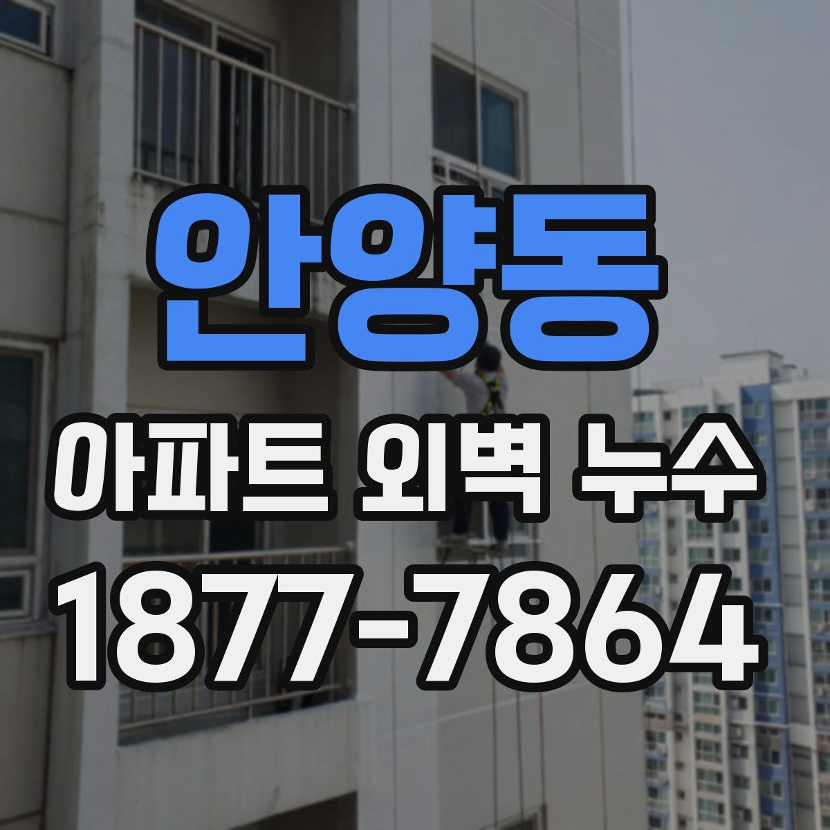안양동 아파트 외벽 누수