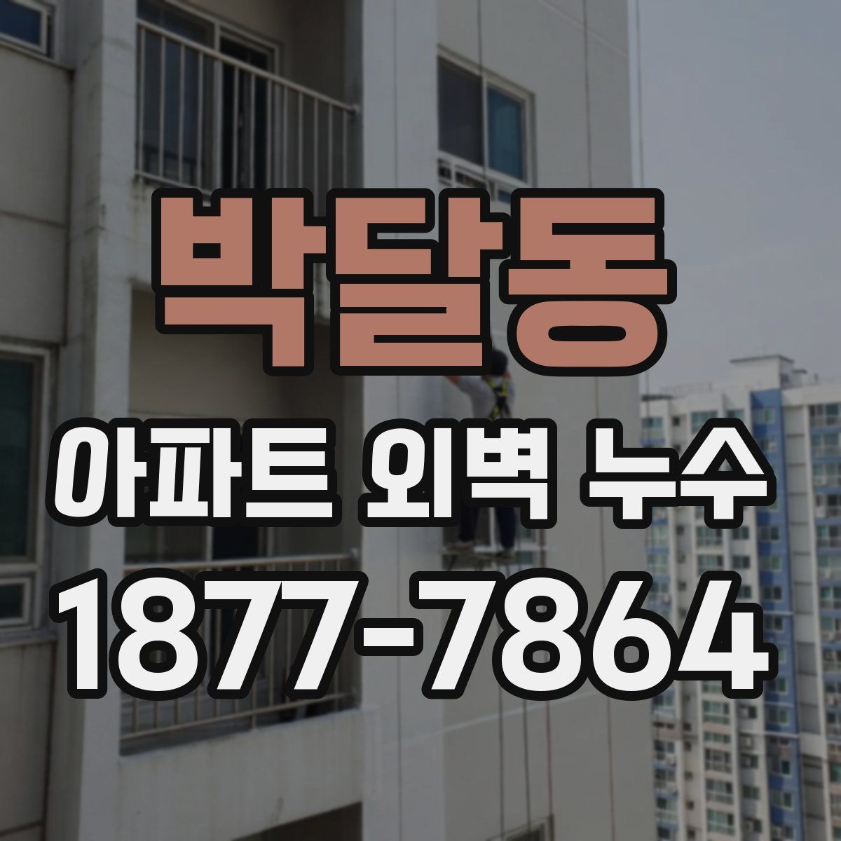 박달동 아파트 외벽 누수