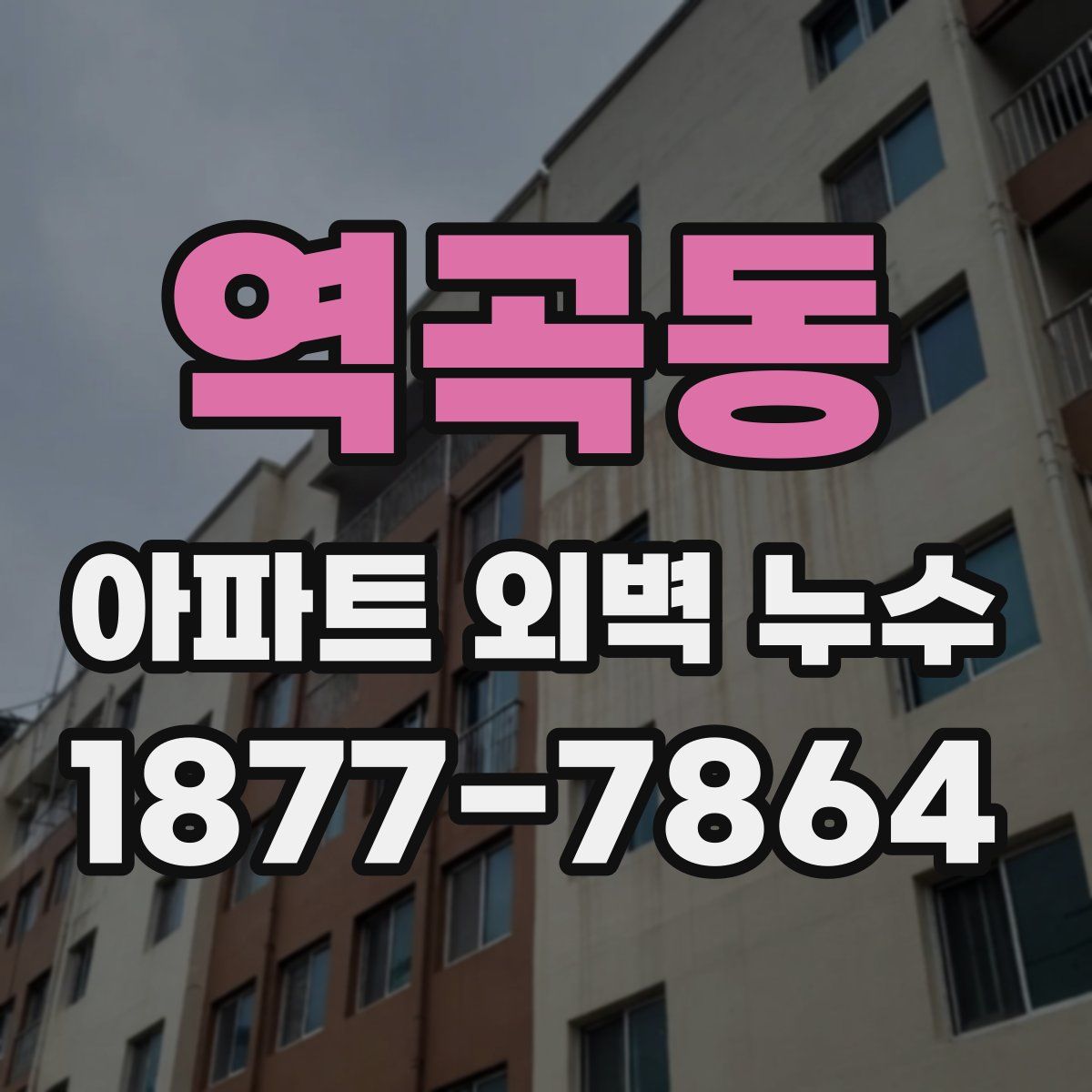 역곡동 아파트 외벽 누수