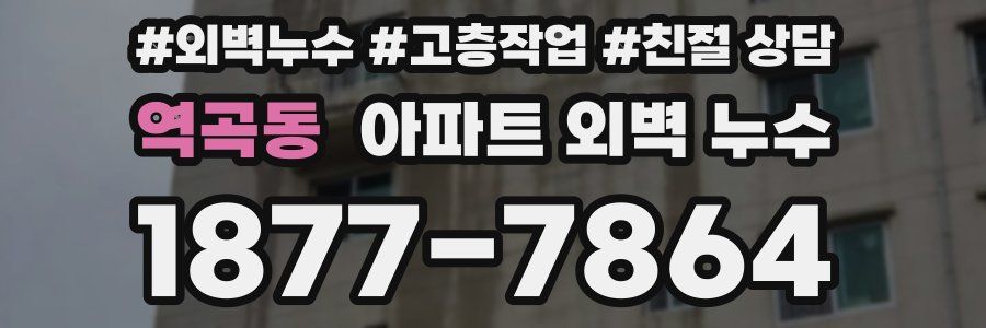 역곡동 아파트 외벽 누수