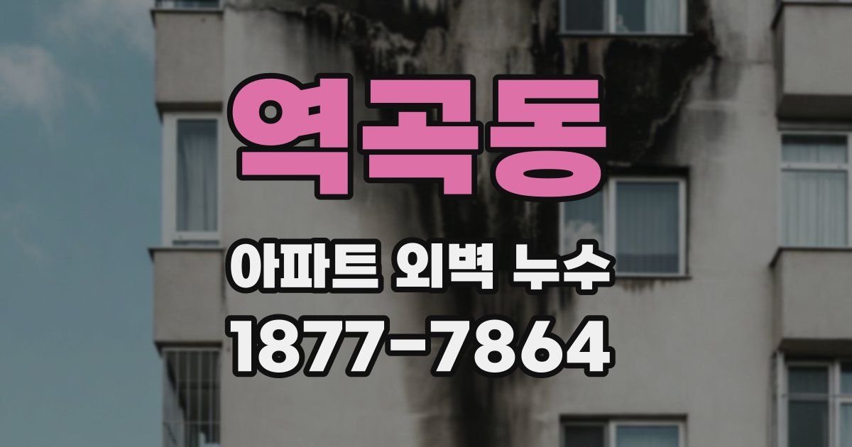 역곡동 아파트 외벽 누수
