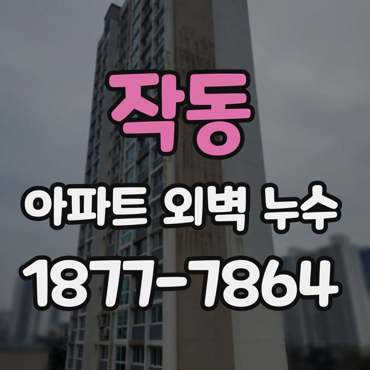 작동 아파트 외벽 누수