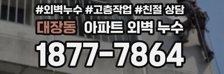 대장동 아파트 외벽 누수
