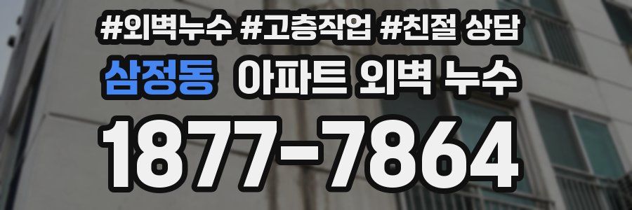 삼정동 아파트 외벽 누수