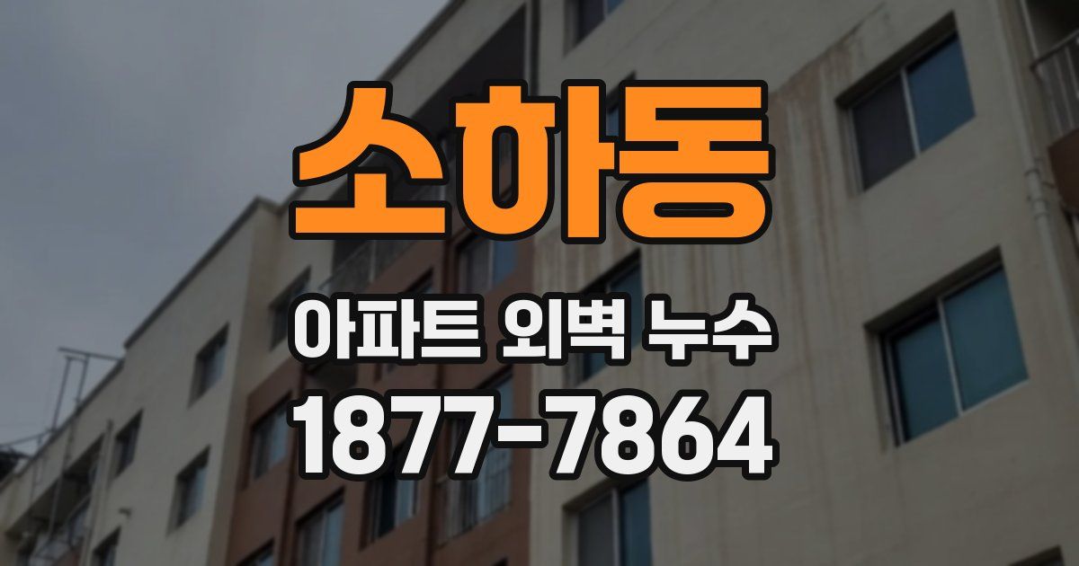 소하동 아파트 외벽 누수