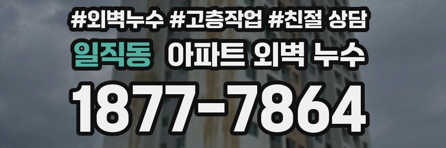 일직동 아파트 외벽 누수