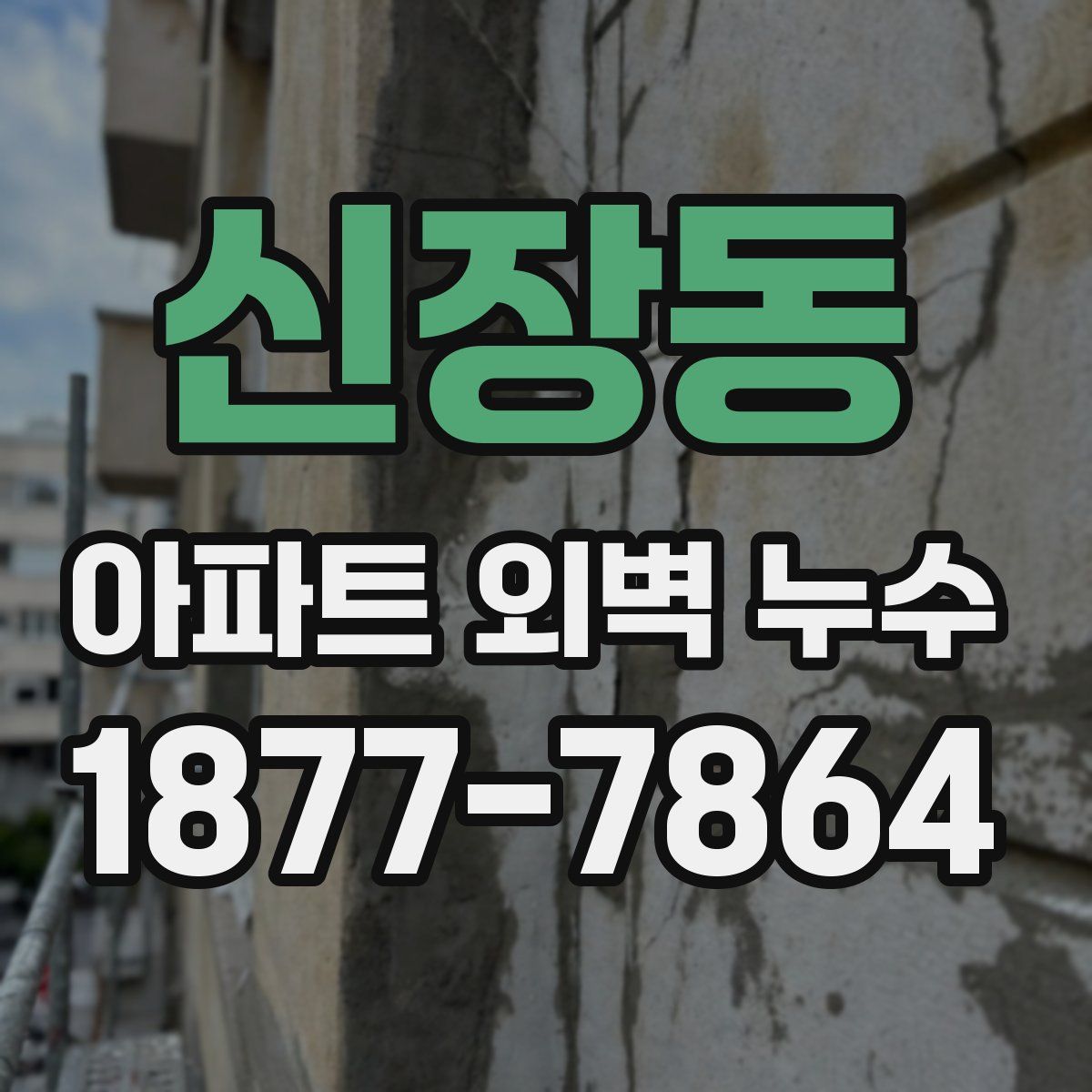 신장동 아파트 외벽 누수