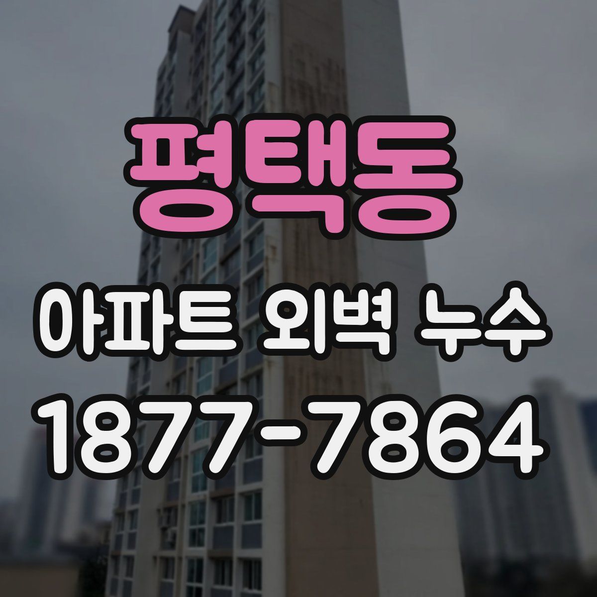 평택동 아파트 외벽 누수