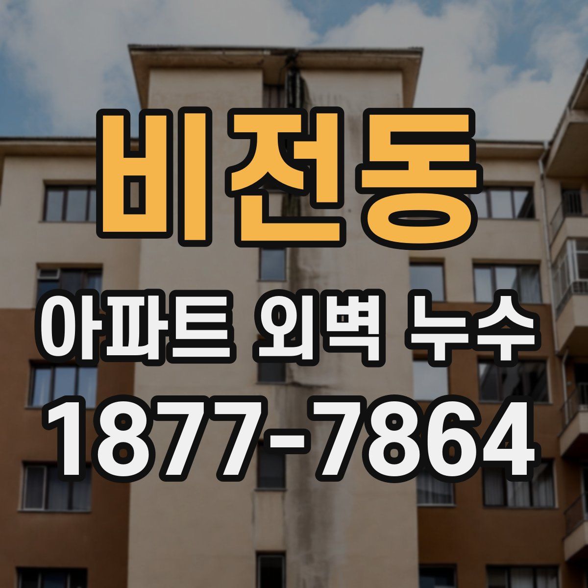 비전동 아파트 외벽 누수