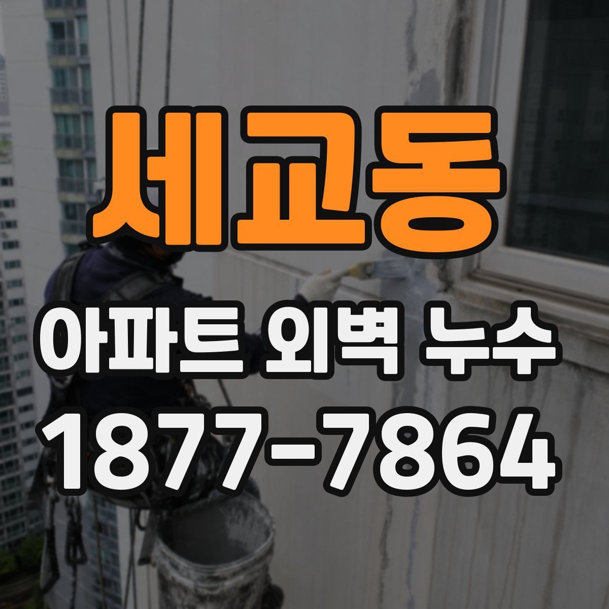 세교동 아파트 외벽 누수