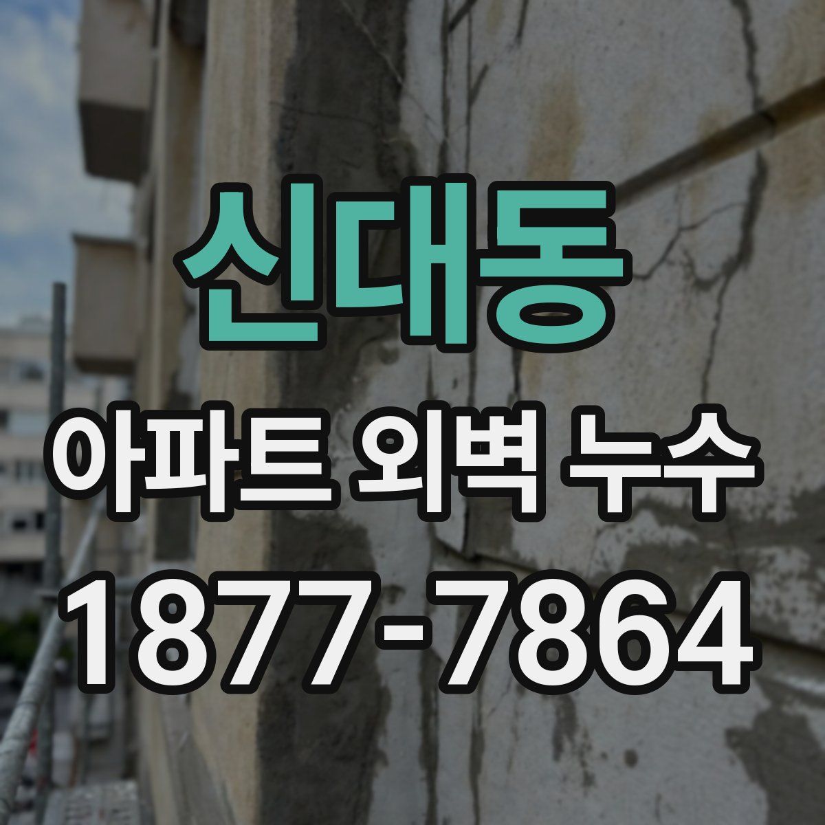 신대동 아파트 외벽 누수