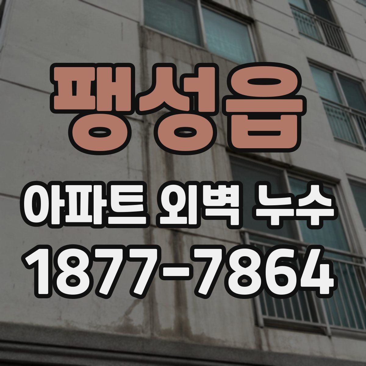팽성읍 아파트 외벽 누수 원인 진단이 먼저인 이유