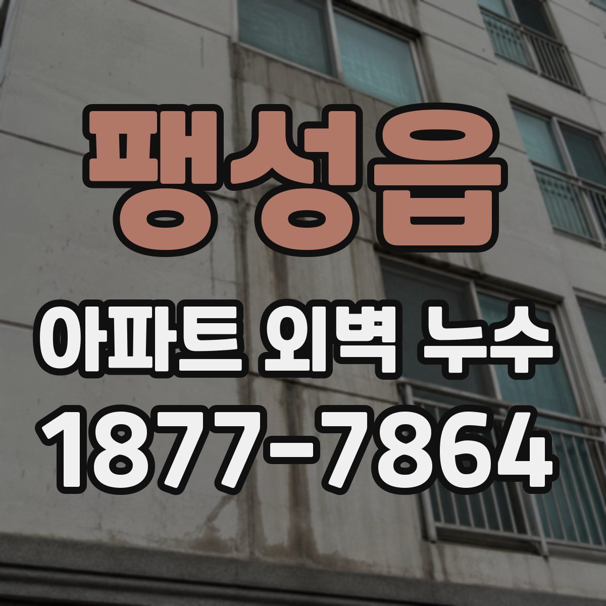 팽성읍 아파트 외벽 누수