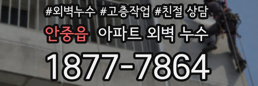 안중읍 아파트 외벽 누수