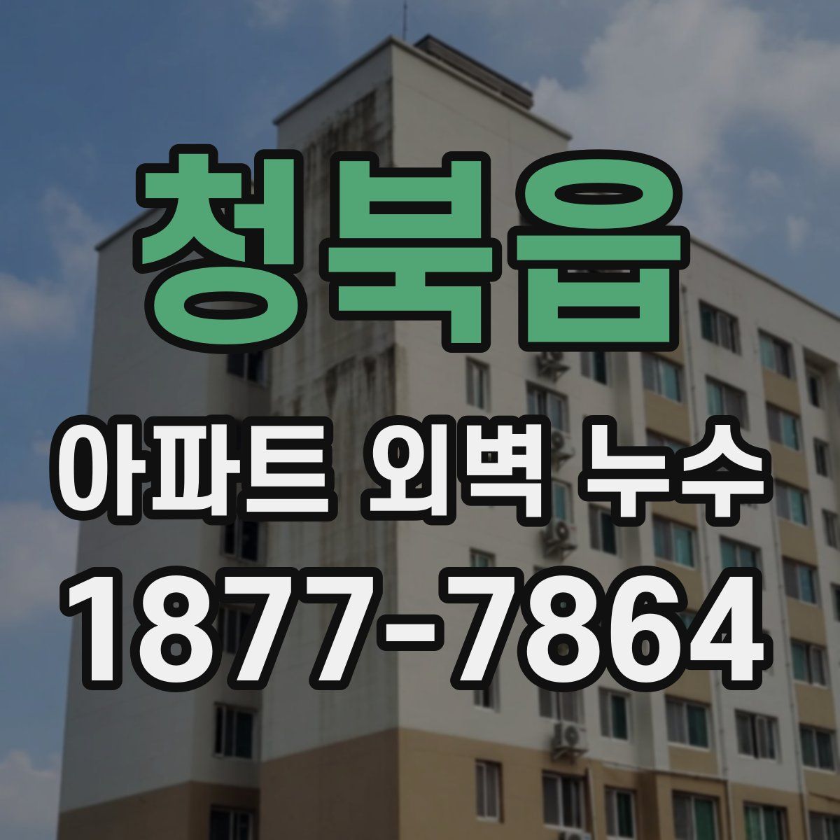청북읍 아파트 외벽 누수