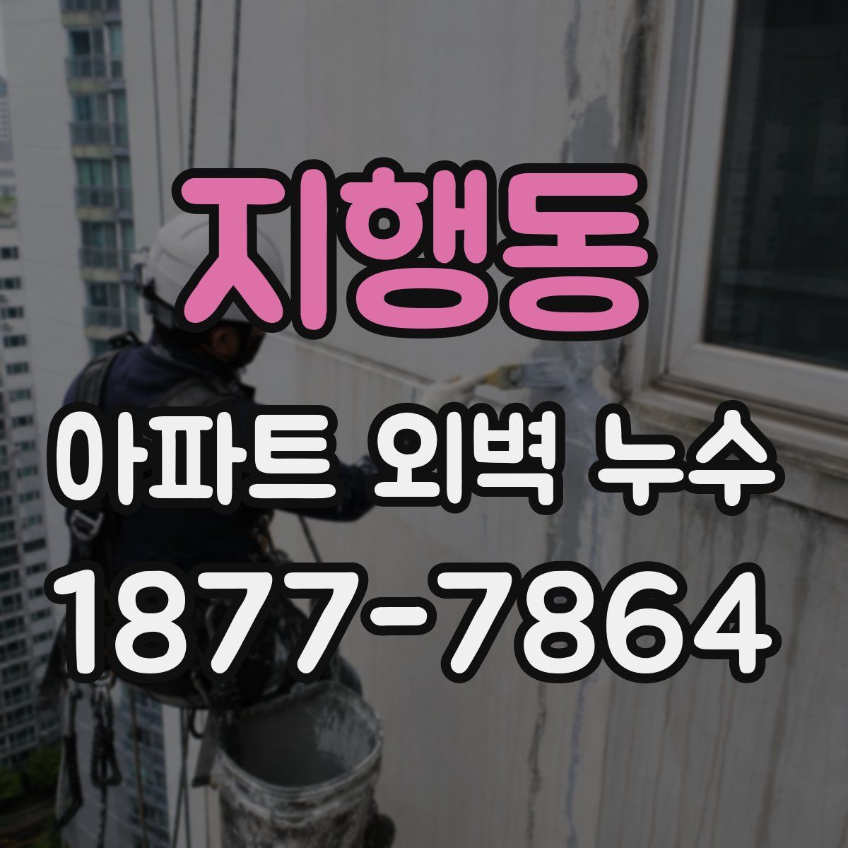 지행동 아파트 외벽 누수