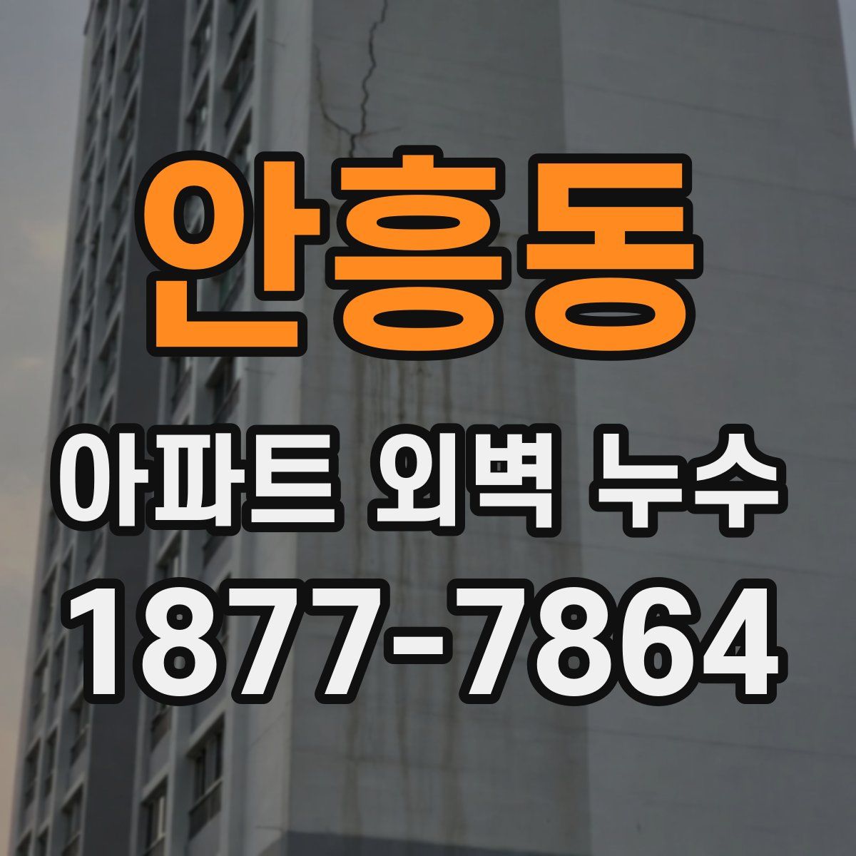 안흥동 아파트 외벽 누수