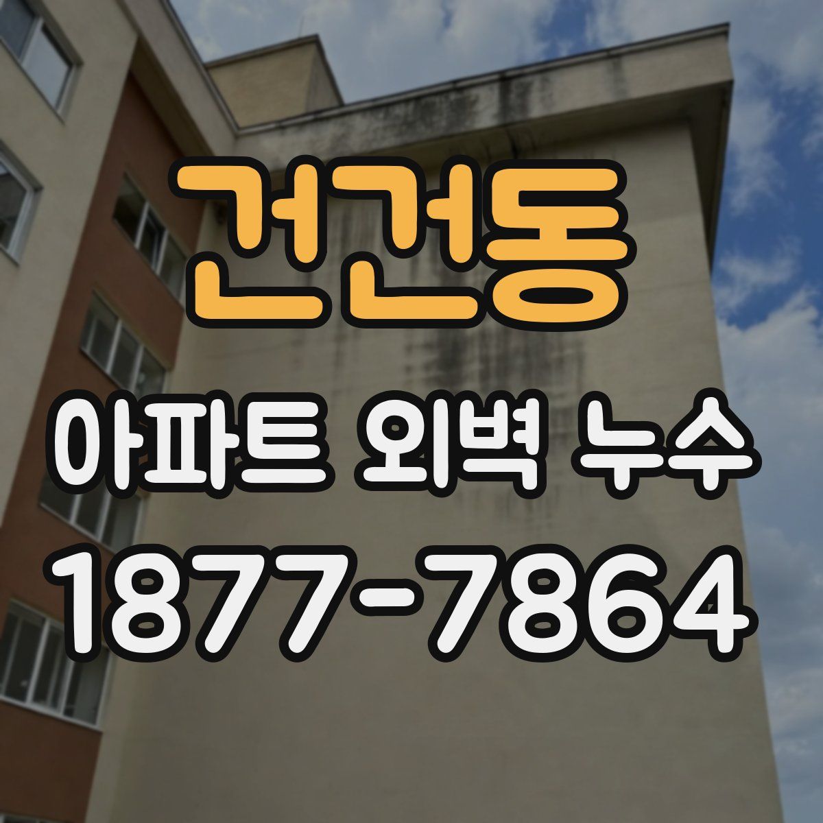 건건동 아파트 외벽 누수