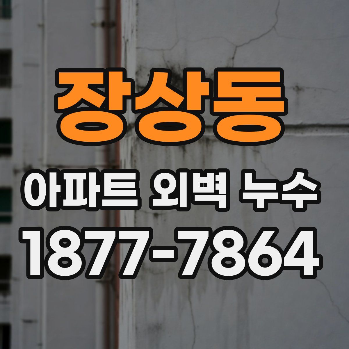 장상동 아파트 외벽 누수