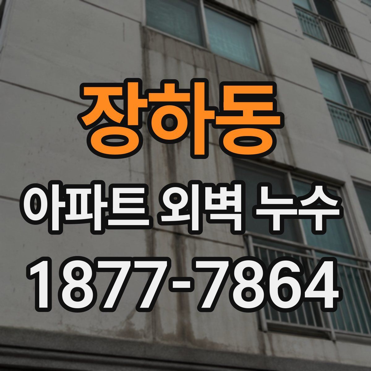 장하동 아파트 외벽 누수