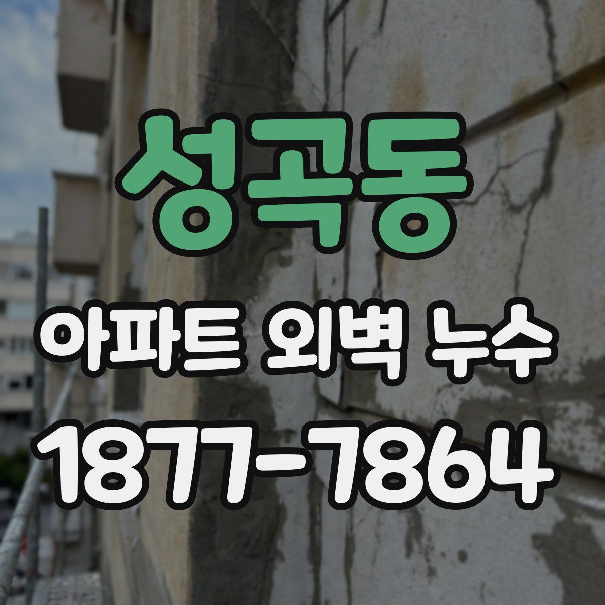 성곡동 아파트 외벽 누수