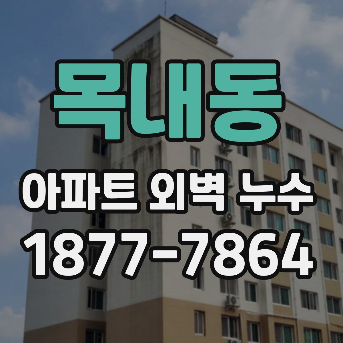 목내동 아파트 외벽 누수