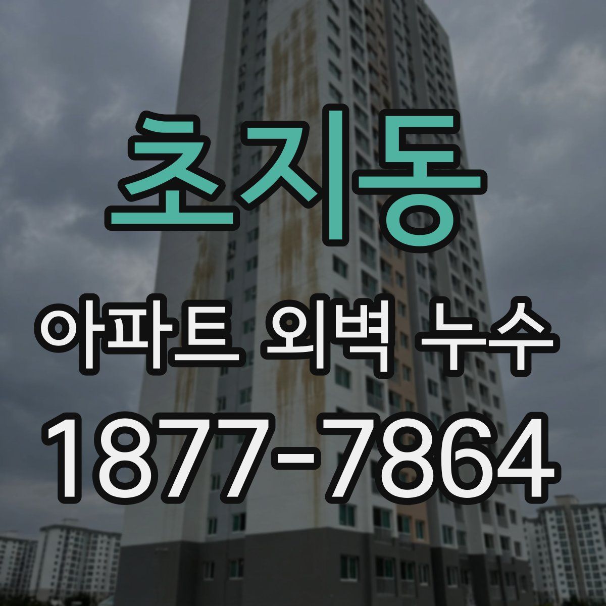 초지동 아파트 외벽 누수