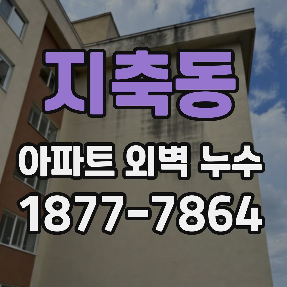 지축동 아파트 외벽 누수