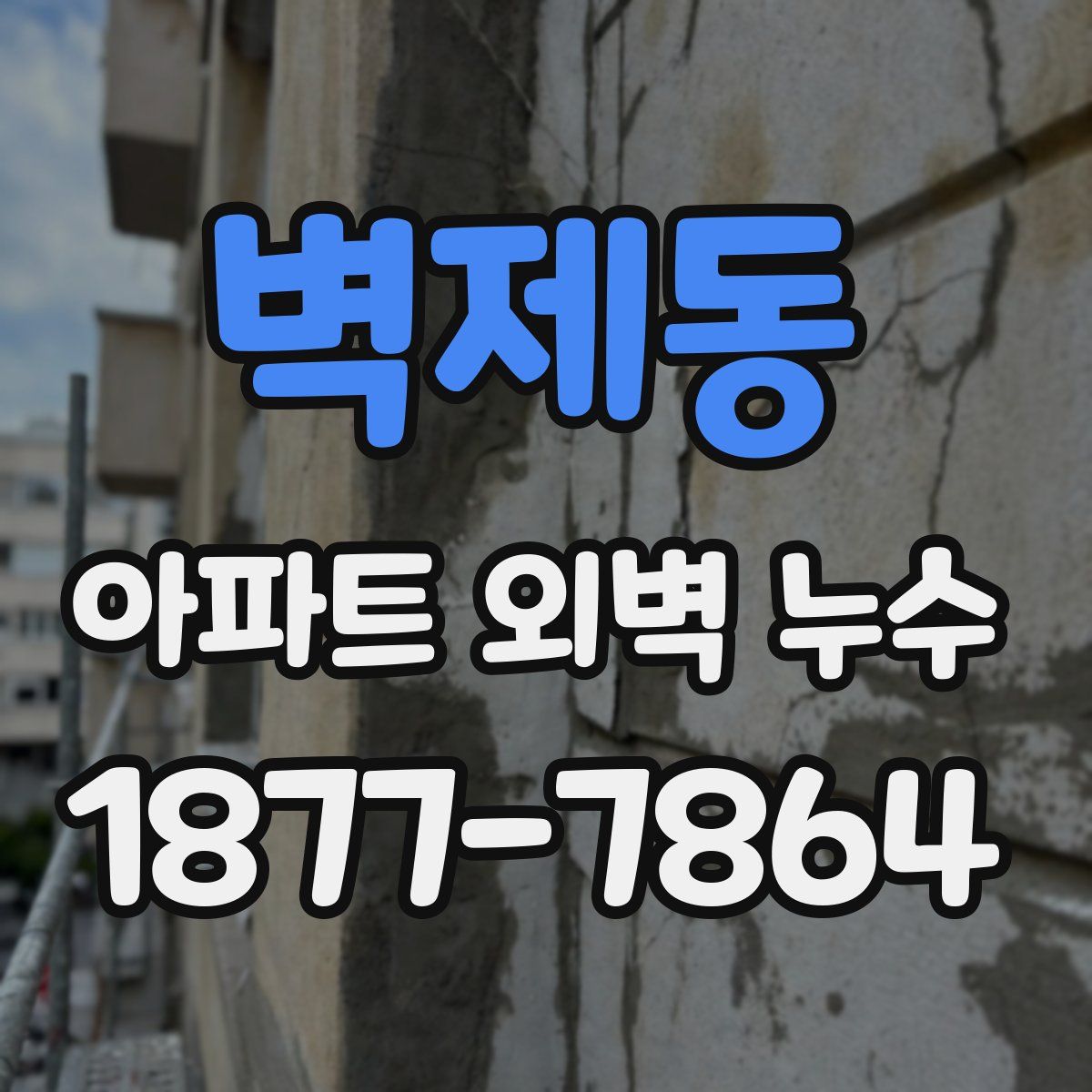 벽제동 아파트 외벽 누수