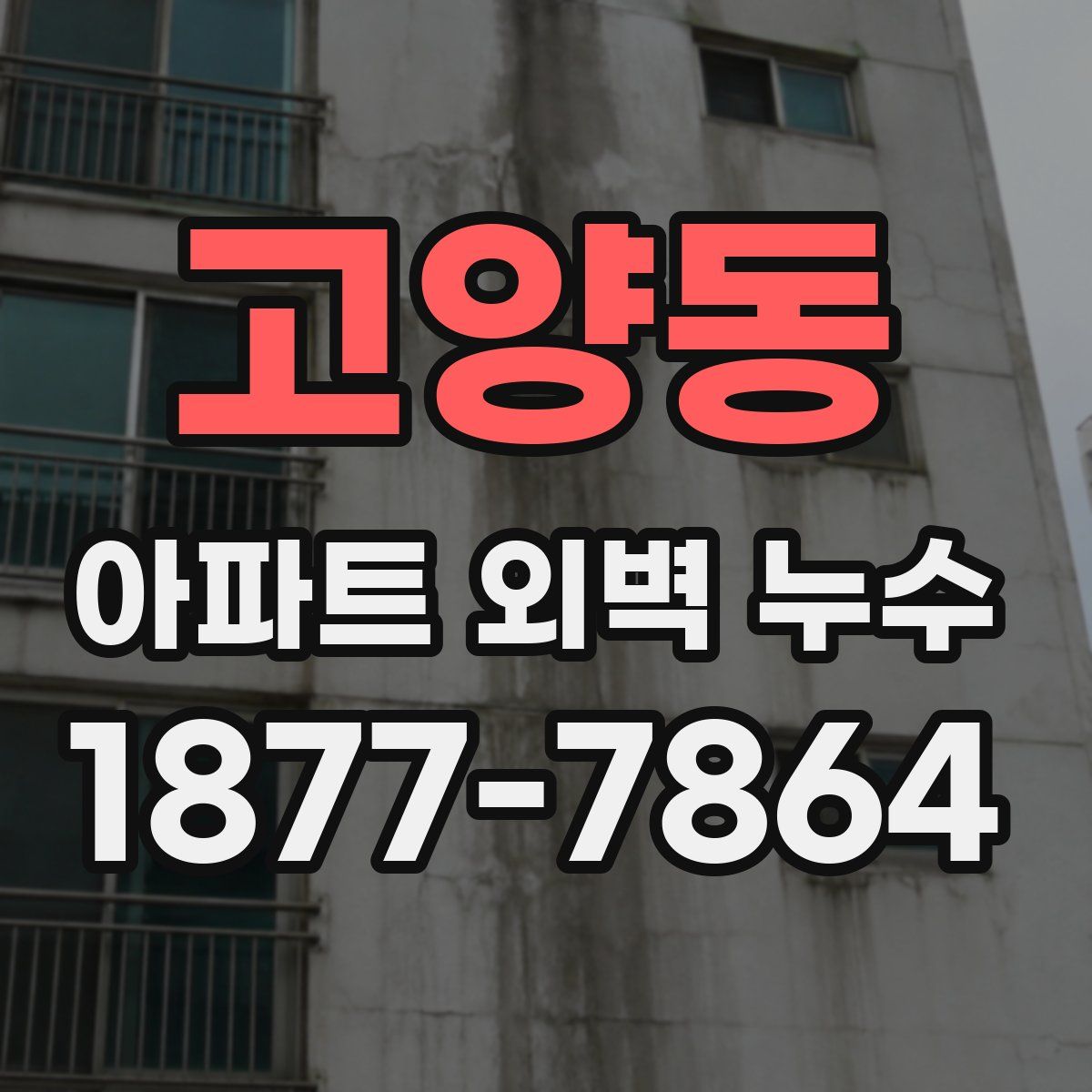 고양동 아파트 외벽 누수