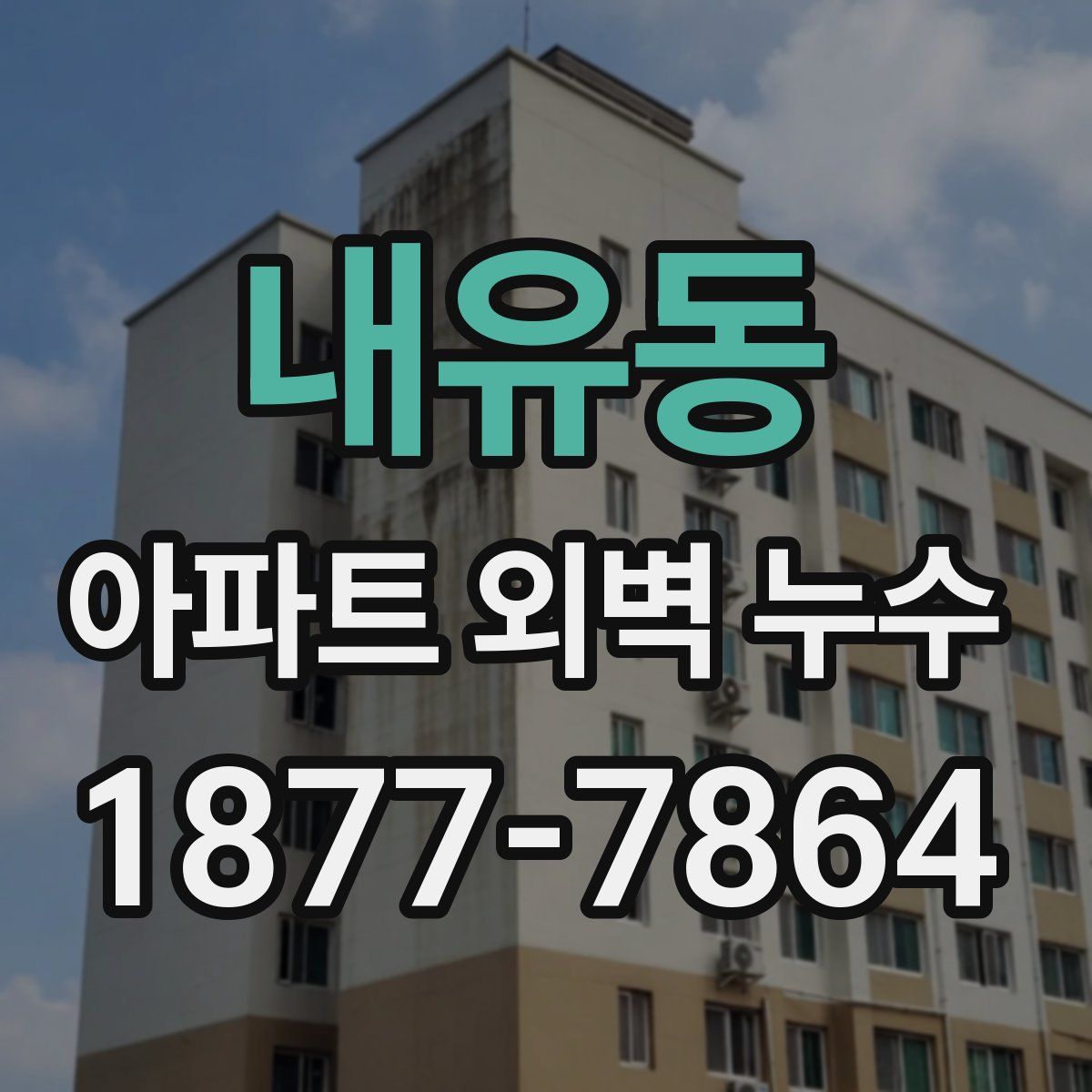 내유동 아파트 외벽 누수