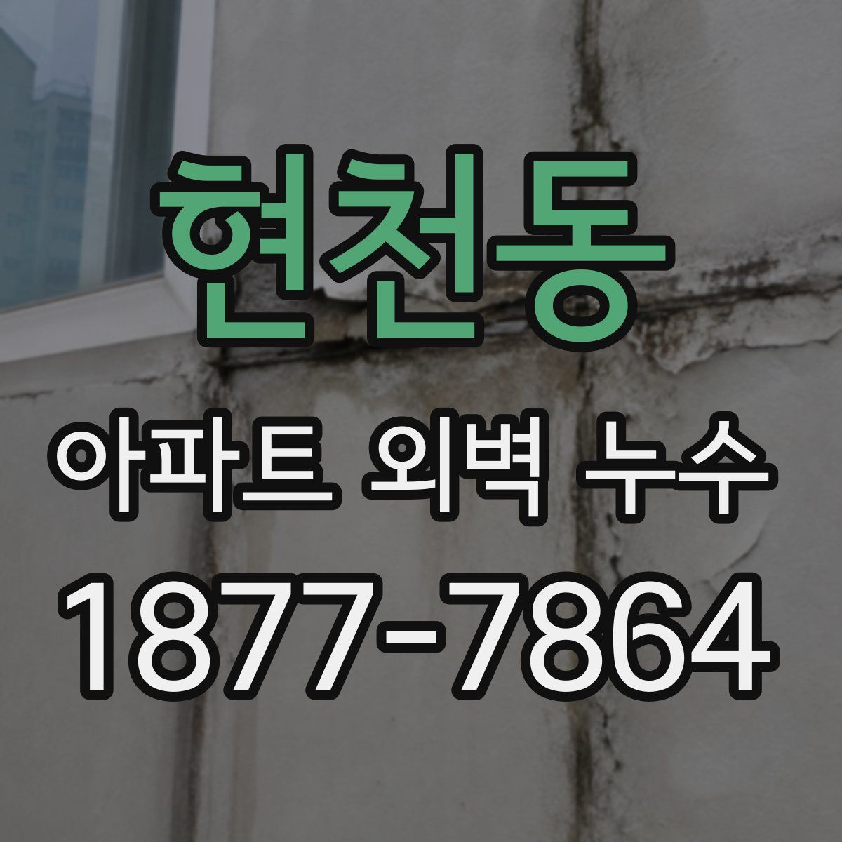 현천동 아파트 외벽 누수