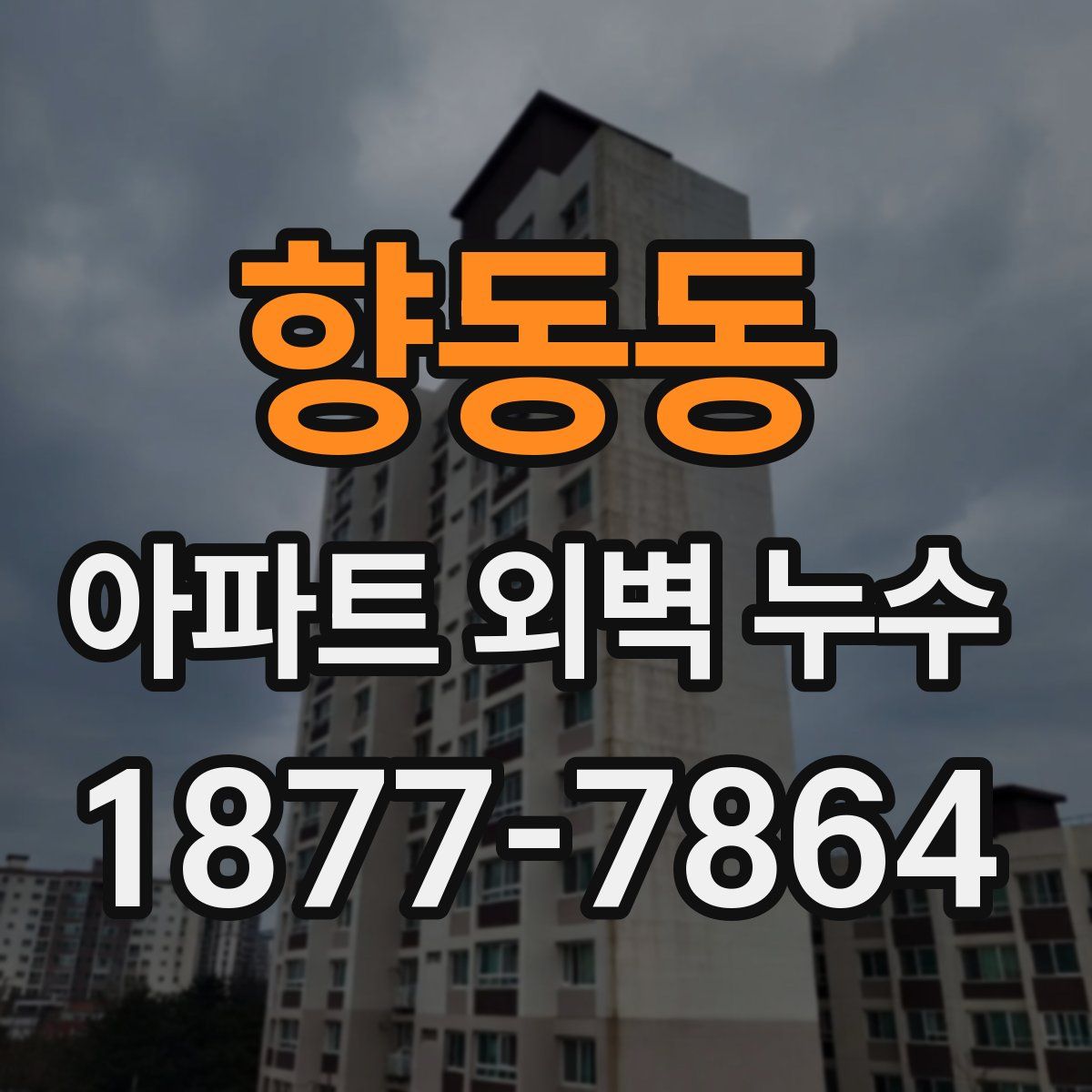 향동동 아파트 외벽 누수