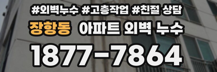 장항동 아파트 외벽 누수